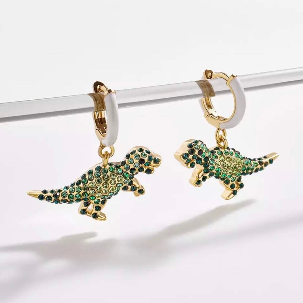 Gem Dinosaur Earrings
